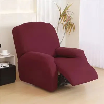 Minimalist Style Milk Silk Chair Cover, Fully Wrapped Elastic High-End Sofa Cover, Sofa Cover, Single Recliner, Massage Chair