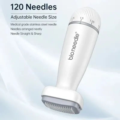 Adjustable Skin Rejuvenation Dermastamp Microneedling Derma Stamp Bio Needle 120 pin Acne Scar Removal Home Use Beauty Equipment