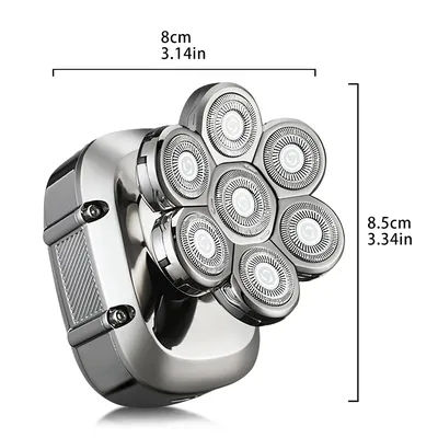 USB charging, five speed electric bald shaver, men's multifunctional trimmer