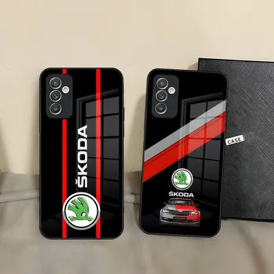 Super Car Design-Skodas Phone Case For Samsung For Samsung S25 22 24 23 A 16 54 55 Plus Pro Ultra Glass Design Back