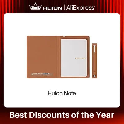 HUION Note 2-in-1 Digital Notebook Drawing Tablet With Battery-free Pen, Bluetooth Wireless Paper Tablet Electronic Writing Pad