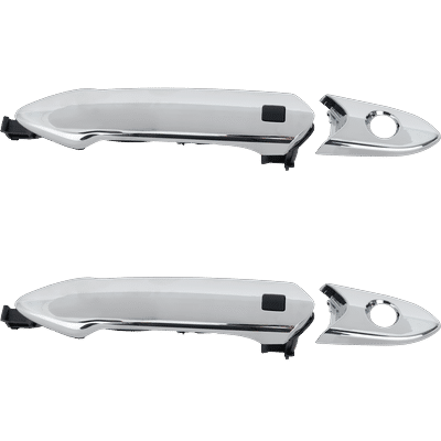 JC Whitney Exterior Door Handle Plastic Chrome, Front, Driver & Passenger Side, 1-year unlimited-mileage warranty SET-RC46250007
