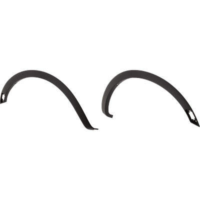 Replacement Fender Flares Plastic Black, Front, Driver & Passenger Side, 1-year unlimited-mileage warranty SET-RF22130053Q
