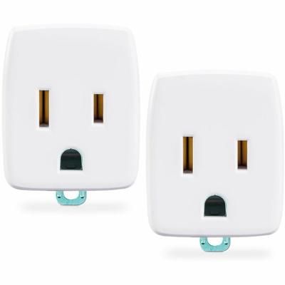Cyberpower Gt1W2Pk - Power Connector Adapter - Nema 5-15R (R) To Nema 1-15P (P) - 125 V - 15 A - White (Pack Of 2)