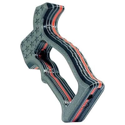 Future Forged Thin Line of Service AR15 Rifle Grip - Fire Red - Red