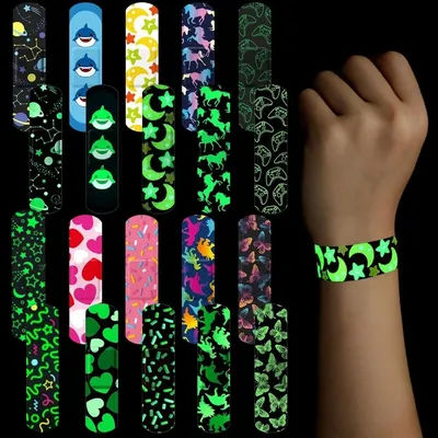 50pcs/set Waterproof Noctilucent Band Aid Night Glow Light Plaster Fluorescence Skin Dressing Patch Luminous Adhesive Bandages