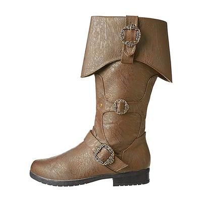 Retrò Vintage Medievale Rinascimento Scarpe Stivali jazz piatti Pirata Vichingo Crociato Costume Per uomo Celtico Costumi da pirata Halloween Carnevale Performance LARP Fiera Rinascimentale Adulti