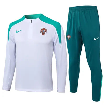 Nike Soccer Jerseys Men High-Quality Sweat Absorbing Stretchable Fashionable Sportswear Training Suit White Green