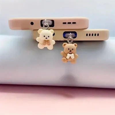 Applicable to Apple mobile phone charging port dust plug type-c earphone dust plug mobile phone decoration hole charging port po