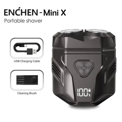 ENCHEN Mini X Men's Electric Shaver Beard trimmer Full body waterproof Type-C fast charging Safety lock design LED display