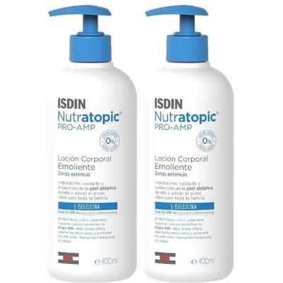 ISDIN Nutratopic PRO-AMP Lozione emolliente Pelle atopica Set da 2 2x4