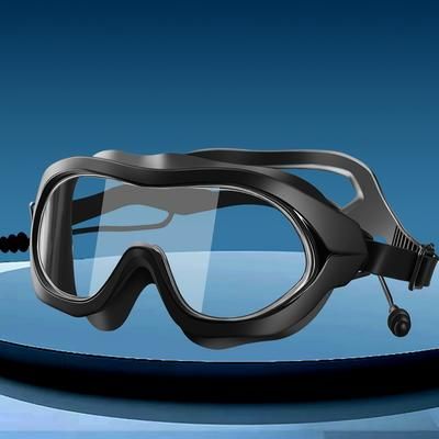TEMU Hd Swim Goggles For Adults, Unisex Large Frame Swimming, Swimming