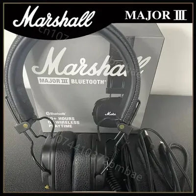 Original Marshall Major III casque sans fil Bluetooth sans fil basse profonde pliable Sport jeu
