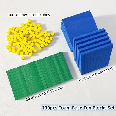 TEMU 130pcs Eva Foam Math Learning Set - Sudoku Blocks, Infinite Symbol, Number Blocks, Math Cubes, Counting Blocks