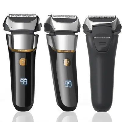 Electric Shaver 4D For Men Rechargeable Shaving Beard Razor Trimmer Machine For Barber USB Type-C Rechargeable Waterproof FK-608