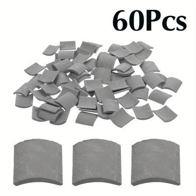 TEMU 60pcs Miniature Clay Roof Tiles Set, Brick Red Shingles For Diy Dollhouse, Fairy Garden, And Landscape Model Building - 1.5cm Square