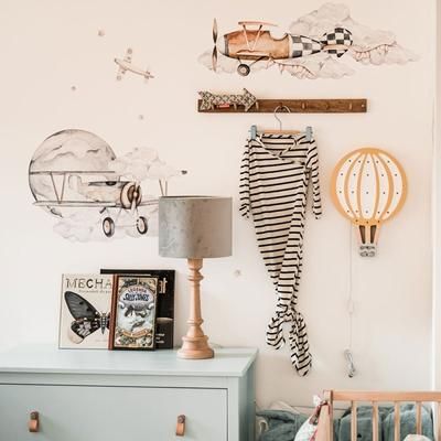 Foglio di adesivi per bambini - Aeroplani