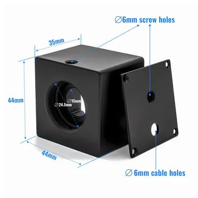 WGWK Mini Camera Box Aluminum Metal Camera Shell Housing CS Mount M12 Mount With Camera Stand For IP USB CCD Industrial Camera