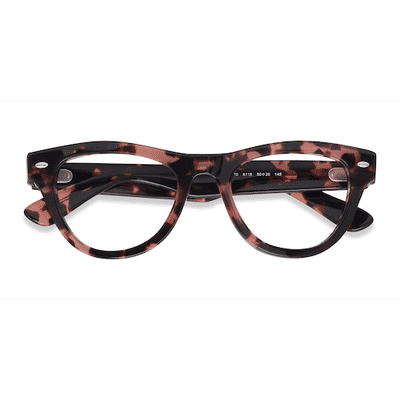 Female s horn Pink Tortoise Acetate Prescription eyeglasses - Eyebuydirect s Ray-Ban RB5510