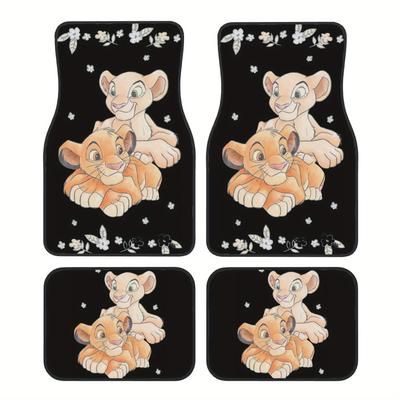 TEMU 4pcs Theme Car Foot Pad Set Dirty Floor Mat Anti-tripper Pad Suitable For Sedans, Trucks And Suvs Suitable For Holiday Gifts