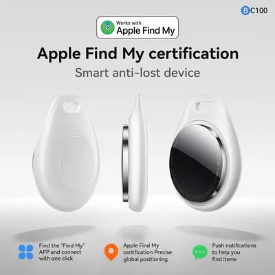 Airtag è compatibile con il telefono Apple IOS, Find My, mini auto Bluetooth, localizzatore anti-smarrimento di animali domestici