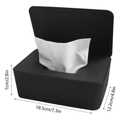 TEMU Dustproof Lid Freshness Seal Wipe Container - Baby Wipes Dispenser Box, Plastic Square Tissue Storage Holder