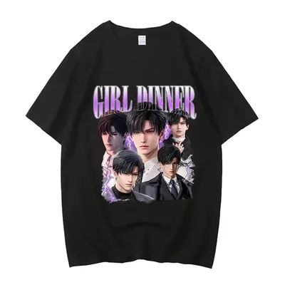 Girl Dinner Zayne Love and Deepspace T-Shirt Cute Tee Shirt Short Sleeve T Shirt Gift Idea Women Clothes