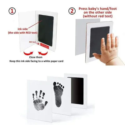 1&2&4pcs/Set Baby Handprint Footprints Ink Pads Safe No-Touch Skin Inkless Inkpad Kits Pet Cat Dog Paw Prints Souvenirs Gifts