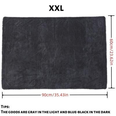 "TEMU 1pc Xxl Microfiber Car Drying Towel - 35"x28" , 1400 Gsm High Absorbency, Twisted Loop & Double-sided Streak-free Detailing, Deep Gray For Cars, Motorcycles, Boats, Rvs, Microfiber Towel"