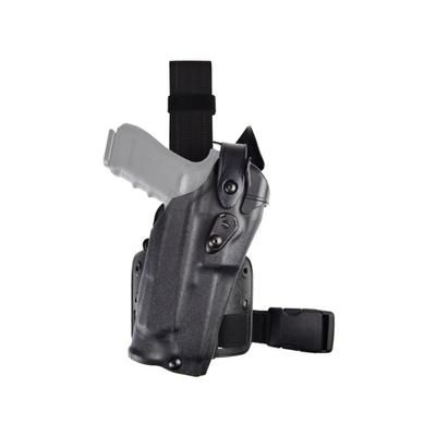 Safariland Model 6304 ALS/SLS Tactical Holster Canik TP9SFx Left Hand Single Strap Leg Shroud STX Tactical Black 1323466