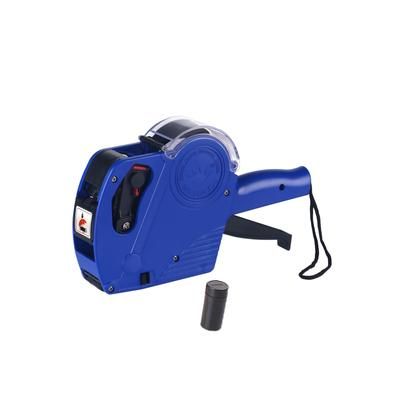 TEMU Mx-5500eos Single Row Label Printer, 8- Manual Price Tag With Ink Roller, Pvc Material For Supermarket Merchandise Labeling, Stick Label Machine