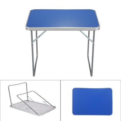 TEMU Small Table Folding Table Adjustable Height Kitchen Work Top For Home Party 70cm*50cm*60cm, Lightweight Portable Table For Traders, Fairs, Family Occasions, Arts, Crafts, Trade Shows