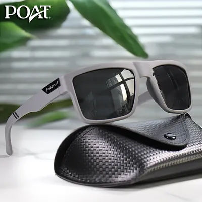 Polarized Cycling Glasses with Case Square Sunglasses UV400 Outdoor Sports Running Driving Men Women Party Wear Goggles