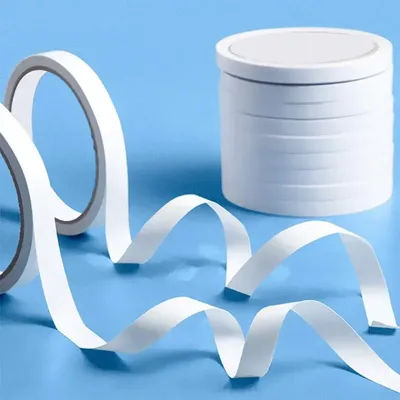 Double Sided Adhesive With High Viscosity And Thin Design, Strong Fixation For Students And Children. Hand Torn Office Stationer