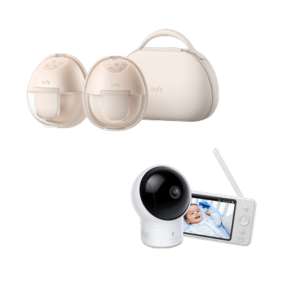 eufy Breast Pump S1 Pro & Baby Monitor E110 White