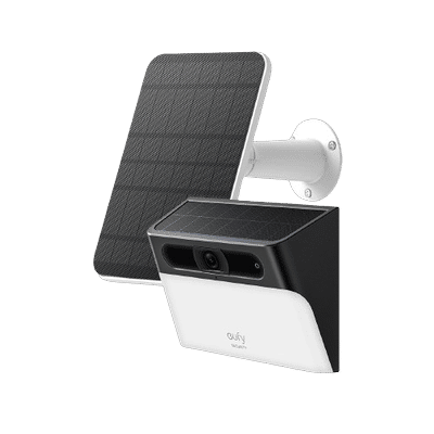 Solar Wall Light Cam S120 + Solar Panel Charger Black