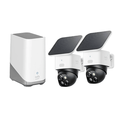 SoloCam S340 (2 Pack) + eufy HomeBase S380 White
