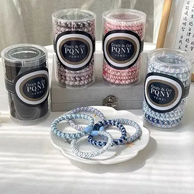15pcs/box High Elastic Hair Rubber Bands For Women Black Hair Tie Girls Ponytail Holder Hair Rope Hairbands knekki haar elastiek