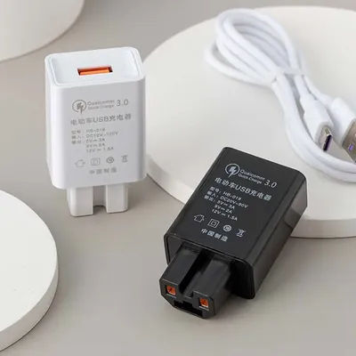 Sockets Electric Vehicle For Motorbike Fast Charging Electromobile Charging Adapter USB Charger Motorcycle Mobile Phone Charger