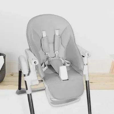Housse de chaise haute en cuir PU pour bébé, coussin rembourré pour siège d'alimentation, sécurité,