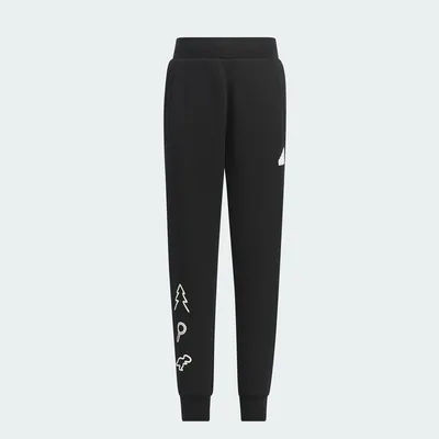 Adidas Official Genuine 2023 New Kids' Fleece Warm Sports Pants IY5040