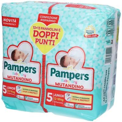 Pampers Baby Dry Mutandino Pannolini Taglia 5 Junior 12/18 Kg Confezio