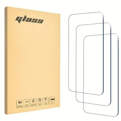 TEMU 3-pack Tempered Glass Screen Protector For /15/14/13/12/11 Pro Max/7/8/se/2/x/xr, Full Coverage, Shatterproof, Case Friendly