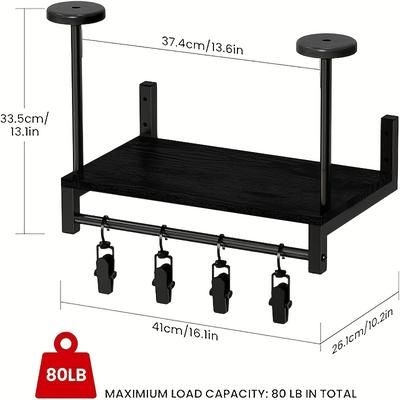 TEMU 2ys-2 Helmet Display Stand, Log Material, Holds 2 Helmets Metal Hooks, Helmet Wall Mount Sturdy Garage Storage To , A Gift For Military Fans And Cycling Fans