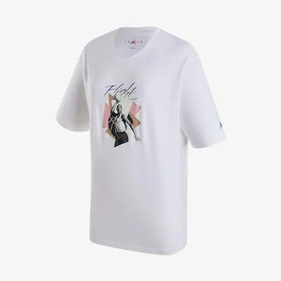 Nike Official Genuine JORDAN Women's Oversize Casual Printed Breathable T-Shirt FN5709-100