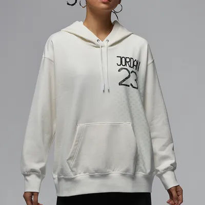 Nike Official JORDAN Women's Outdoor Knitted Hooded Loose Sweatshirt HQ6072-133
