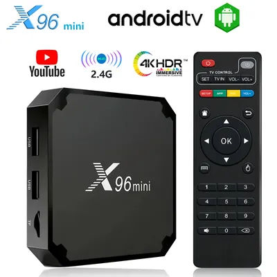 X96 Mini Tv Box Android TV 4K HD10 WiFi 2.4G HDMI Quad Core A35 Chromecast and Google Assistant Built-in Streaming Media Player