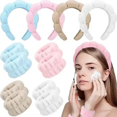 Washing and Hair Accessories for Women Washing and Bathing Cloud Sponge Hair Bands Makeup and Makeup Removal Headbands