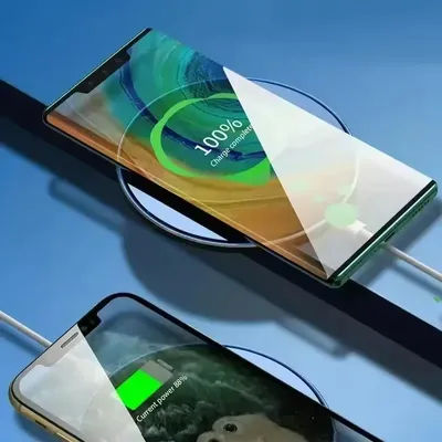 New 15W Wireless Charger Fast For iPhone 14 13 12 For Airpods Visible Wireless Charging Pad For