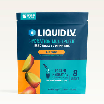 Liquid I.V.® Mango Hydration Multiplier® (16 Pack) - Hydrating Powdered Electrolyte Drink Mix Packets